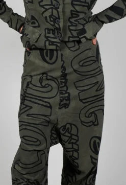 Relaxed Drop Crotch Trousers in Camp Big Print