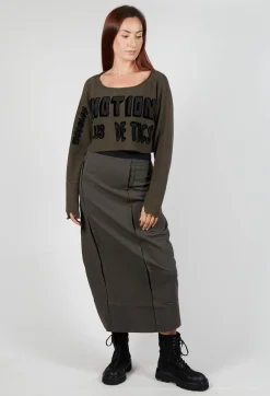 Relaxed Fit Cropped Jumper in Jungle Print