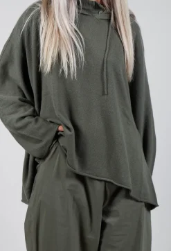 Relaxed Fit Hooded Jumper in Camp