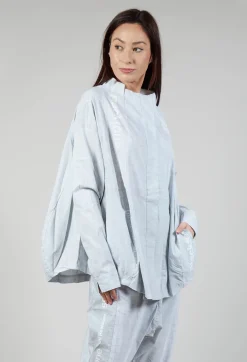 Relaxed Fit Jacket in Placed Grey Print