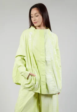 Relaxed Fit Jacket in Placed Sun Print