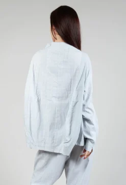 Relaxed Fit Jacket in Placed Grey Print