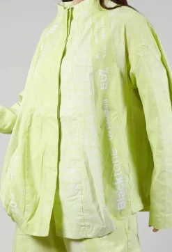 Relaxed Fit Jacket in Placed Sun Print