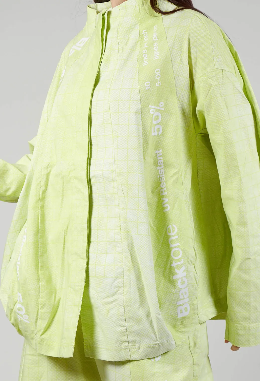 Relaxed Fit Jacket in Placed Sun Print