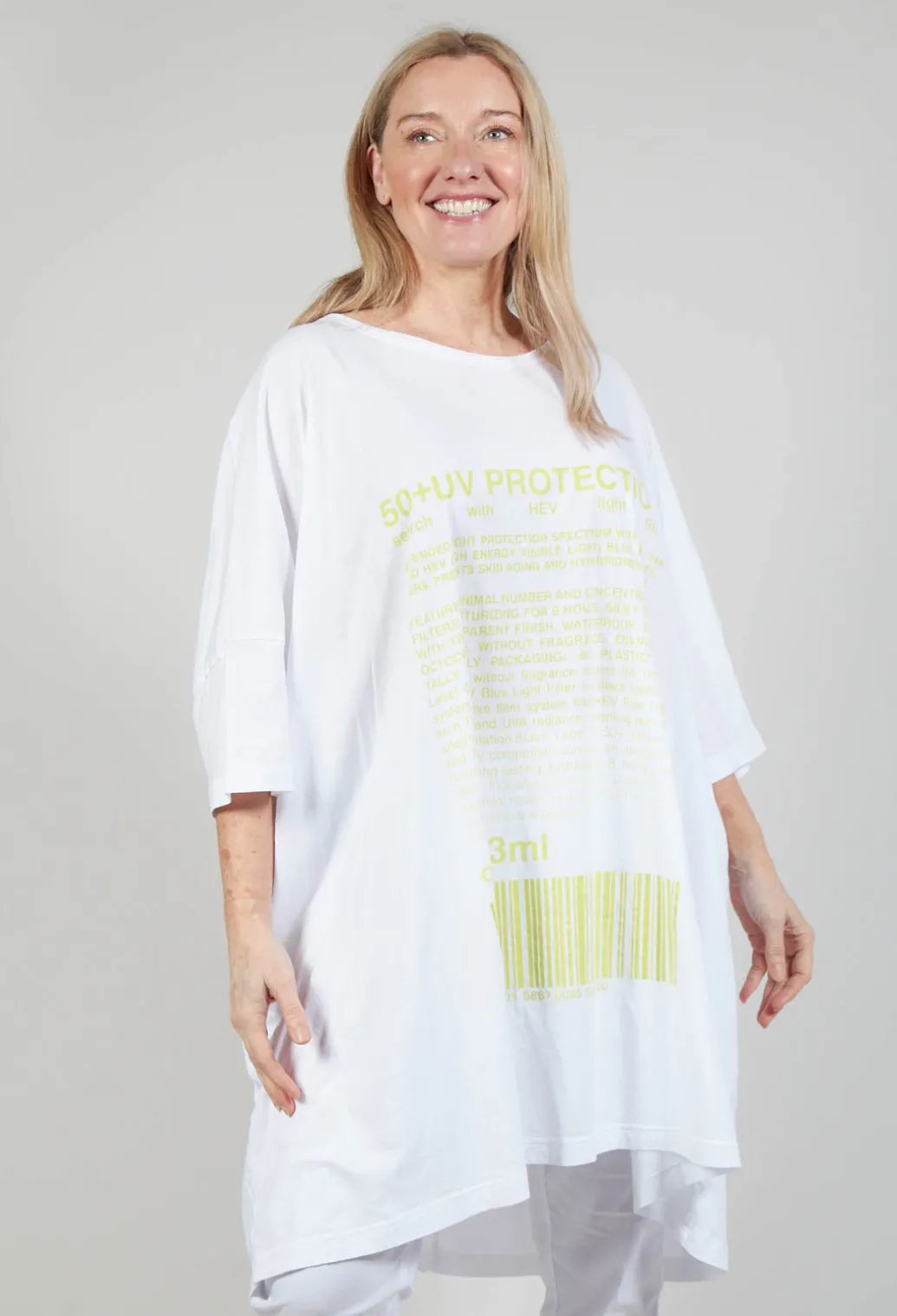 Relaxed Fit Jersey Dress with Motif in Sun Print