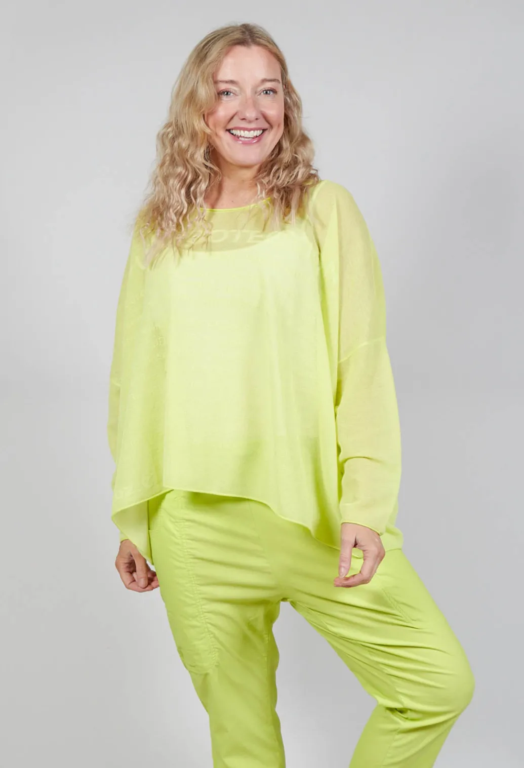 Relaxed Fit Jumper with Motif in Sun Jacquard