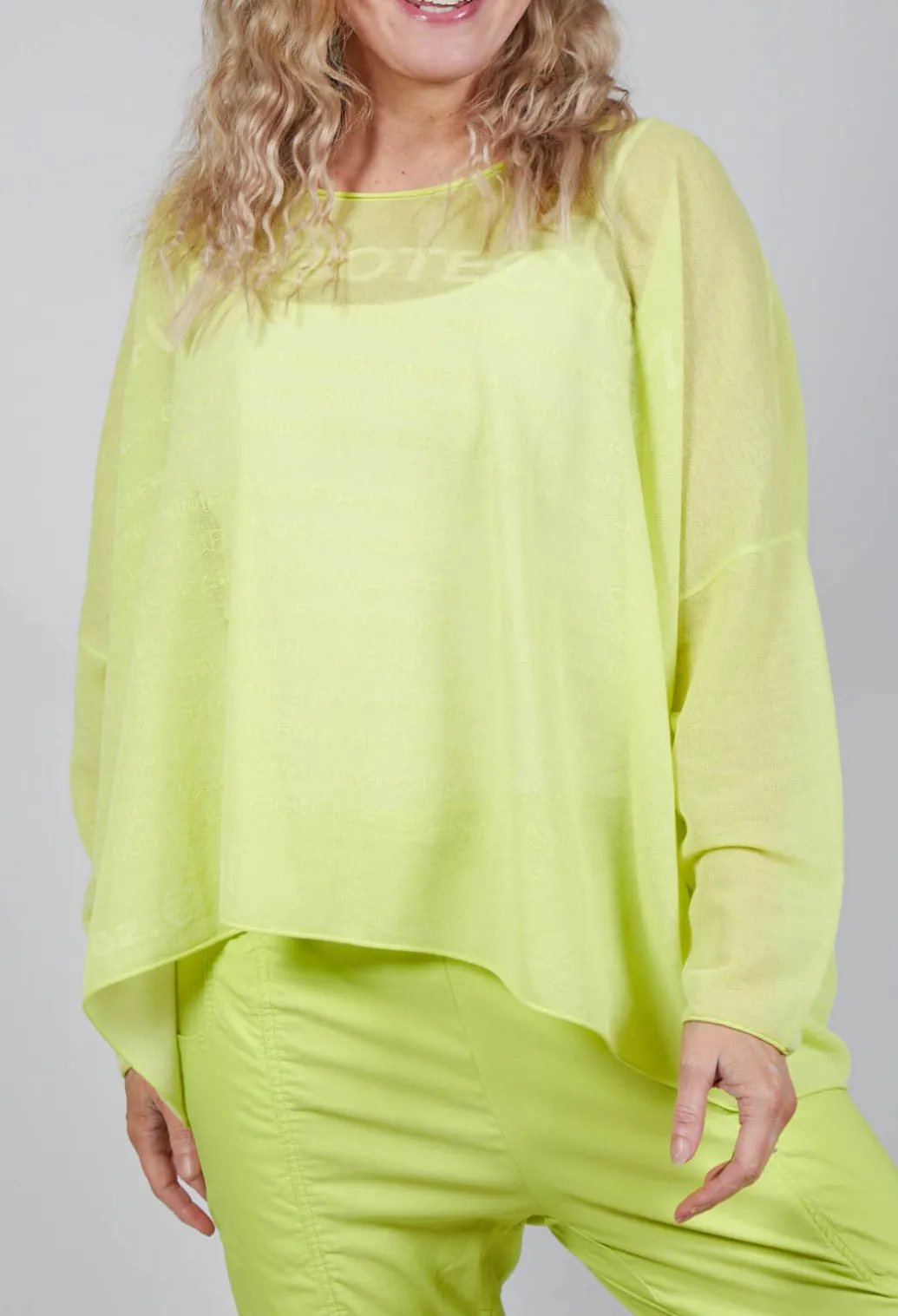 Relaxed Fit Jumper with Motif in Sun Jacquard