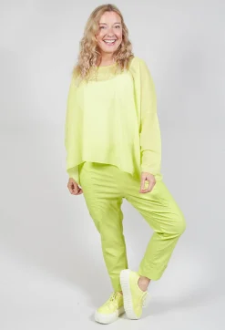 Relaxed Fit Jumper with Motif in Sun Jacquard