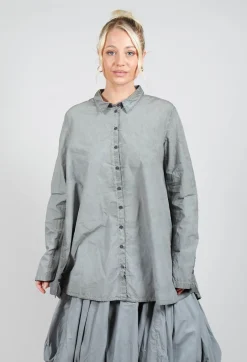 Relaxed Fit Shirt in Pencil Cloud