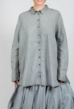 Relaxed Fit Shirt in Pencil Cloud