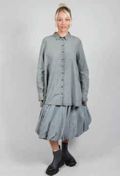 Relaxed Fit Shirt in Pencil Cloud
