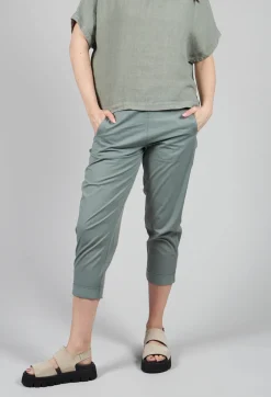 Relaxed Geisha Trousers in Eucalyptus