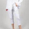 Relaxed Geisha Trousers in White