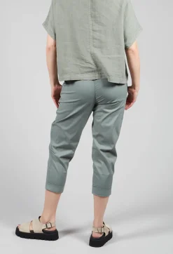 Relaxed Geisha Trousers in Eucalyptus