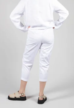 Relaxed Geisha Trousers in White