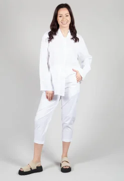 Relaxed Geisha Trousers in White