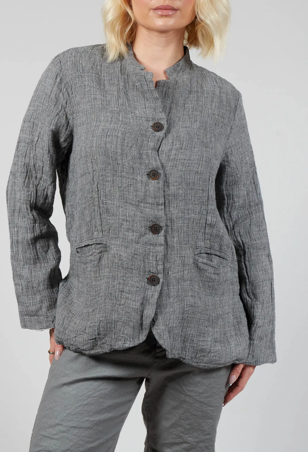 Relaxed Jacket in Salt and Pepper