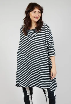 Relaxed Jersey Dress in Black Print