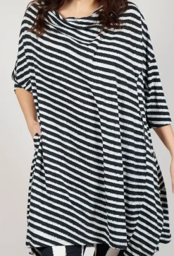 Relaxed Jersey Dress in Black Print