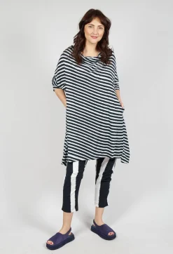 Relaxed Jersey Dress in Black Print