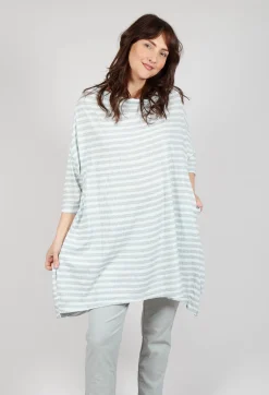 Relaxed Jersey Dress in Grey Print