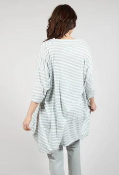 Relaxed Jersey Dress in Grey Print
