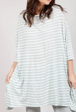 Relaxed Jersey Dress in Grey Print