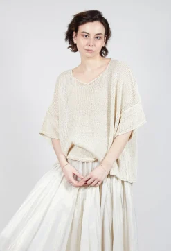Relaxed Knitted Top in Galaxy