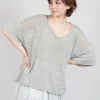 Relaxed Knitted Top in Moon Mel