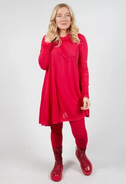 Relaxed Pleat Top in Cardinal Cloud