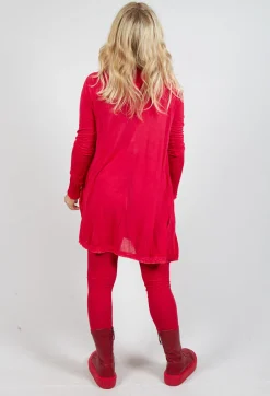 Relaxed Pleat Top in Cardinal Cloud