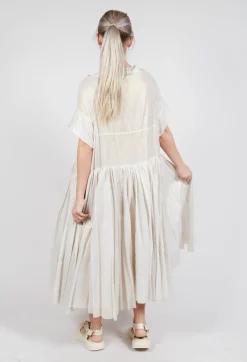 Relaxed Pleated Dress in Galaxy Sparkle