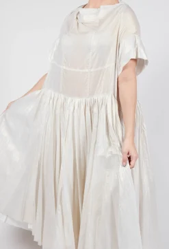 Relaxed Pleated Dress in Galaxy Sparkle
