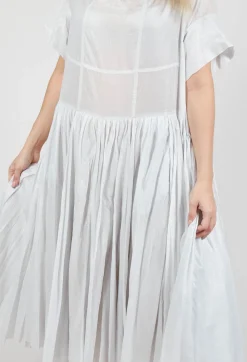 Relaxed Pleated Dress in Moon Sparkle