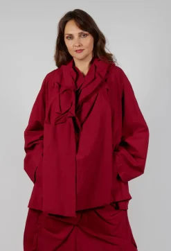 Relaxed Ruched Jacket in Sunset
