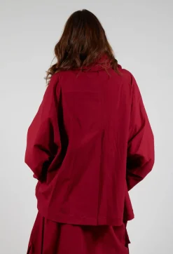 Relaxed Ruched Jacket in Sunset