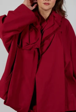 Relaxed Ruched Jacket in Sunset