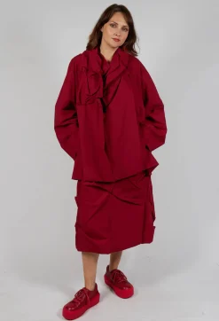Relaxed Ruched Jacket in Sunset