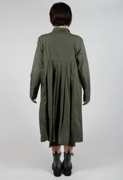 Relaxed Shirt Dress in Camp Print