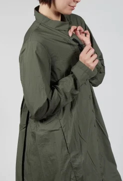 Relaxed Shirt Dress in Camp Print