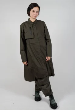 Relaxed Shirt Dress in Jungle Print