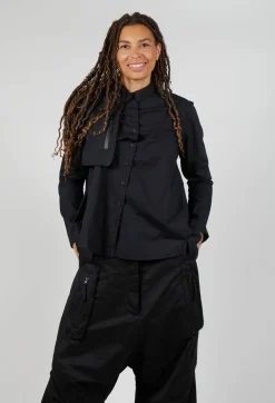 Relaxed Shirt in Black Print