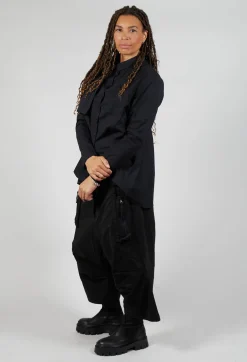 Relaxed Shirt in Black Print