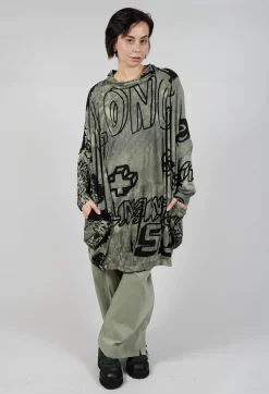 Relaxed Tunic Dress in Defender Print