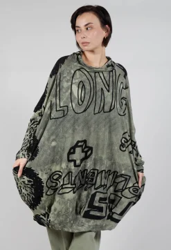 Relaxed Tunic Dress in Defender Print