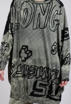 Relaxed Tunic Dress in Defender Print