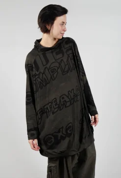 Relaxed Tunic Dress in Jungle Print