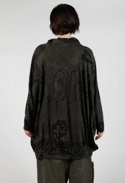 Relaxed Tunic Dress in Jungle Print