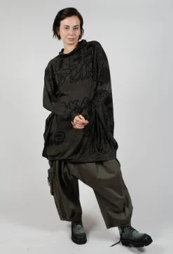 Relaxed Tunic Dress in Jungle Print
