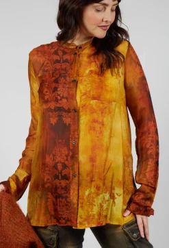Renaissance Shirt in Stained Orange